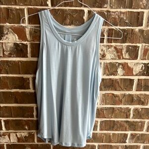 Light Blue Sleeveless Women's Top